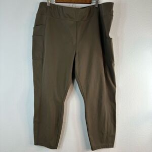 Carhartt Force Utility Leggings Womens 2X Army Green Pockets Gropcore Casual